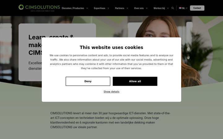 Zrzut ekranu cimsolutions.nl
