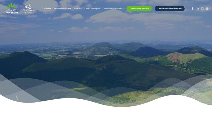 Screenshot of cina.notaires.fr