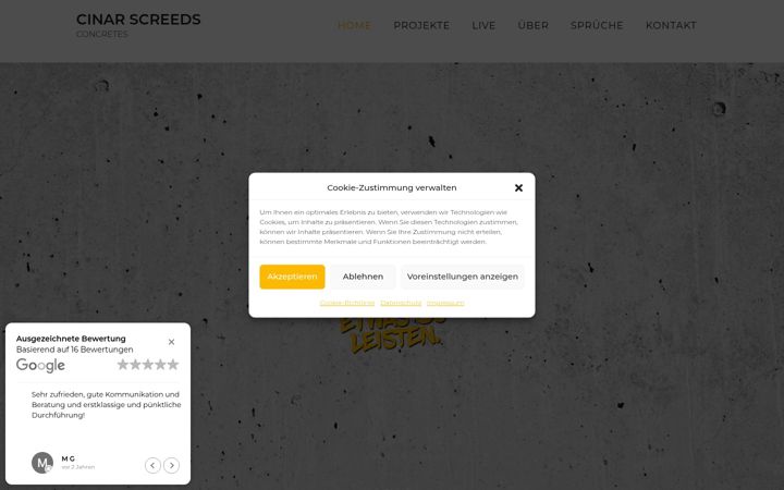 Screenshot of cinar-screeds.com