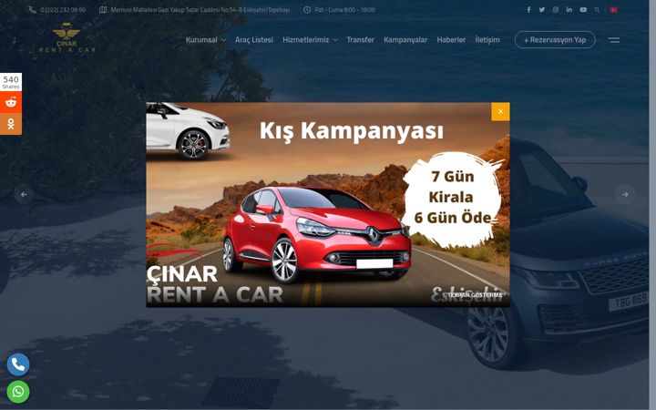 Ekrano kopija cinarauto.com.tr