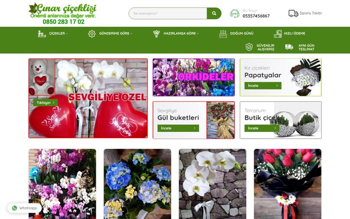 Ekrano kopija cinarcicek.net