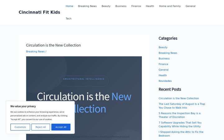 Screenshot of cincinnatifitkids.com