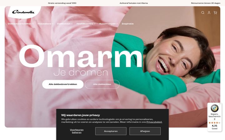 Zrzut ekranu cinderella.nl
