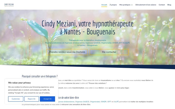 Screenshot ta' cindy-meziani.fr