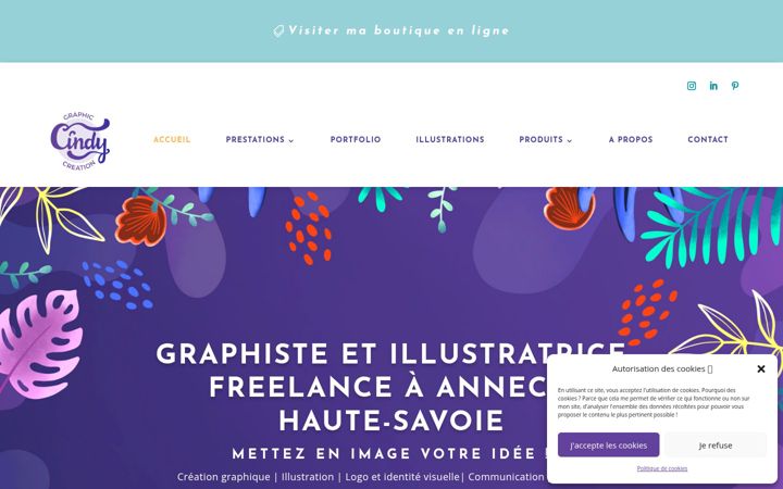 Screenshot ta' cindy-tardiou.fr