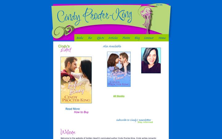 Screenshot of cindyprocter-king.com