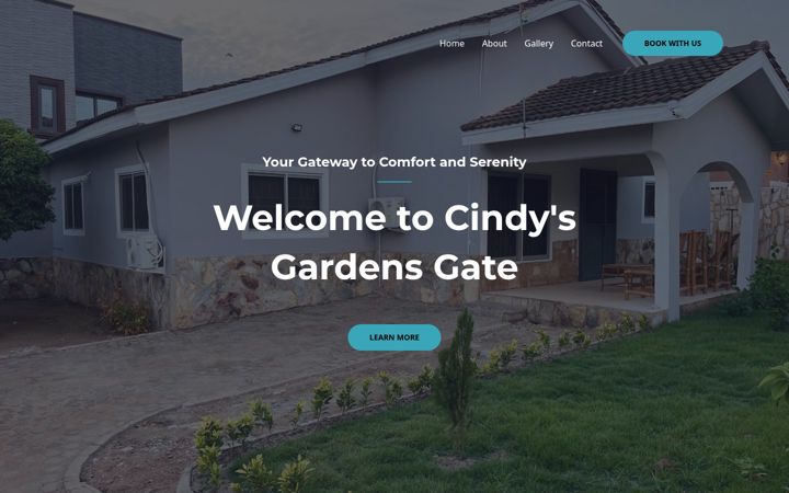 Screenshot of cindysgardensgate.com