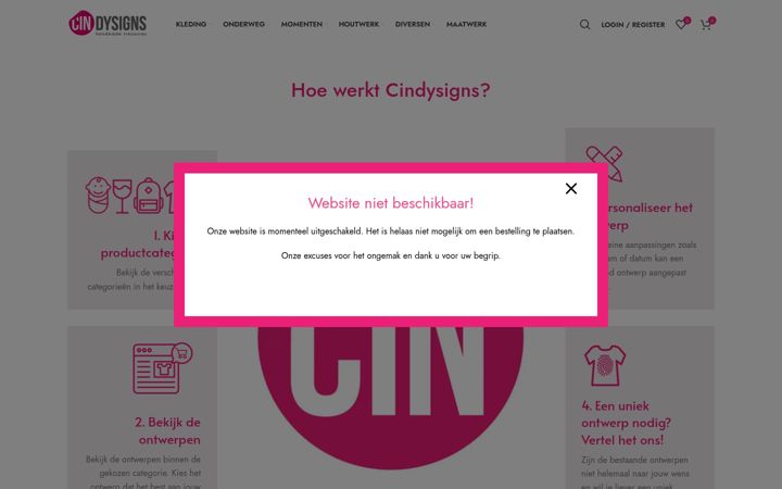 Екранна снимка на cindysigns.nl