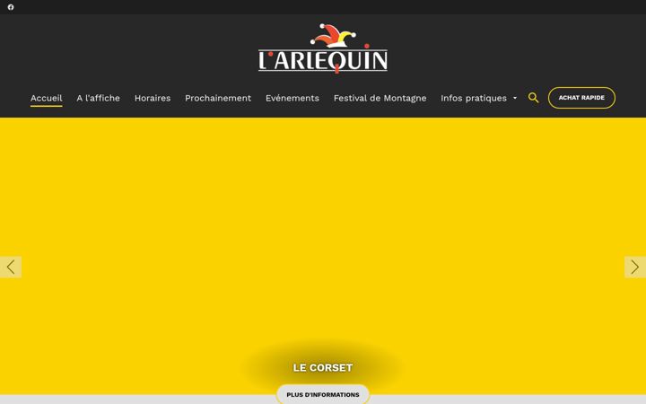 Screenshot of cine-arlequin.com