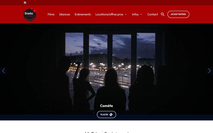 Screenshot ta' cine-baume.fr