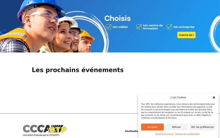 Screenshot ta' cine-destination-cap-btp.fr