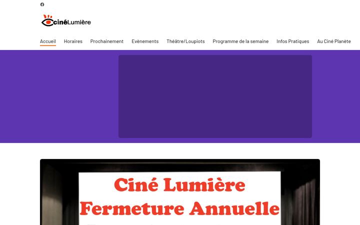 Screenshot ta' cine-lumiere.fr