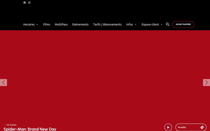 Screenshot ta' cine-morzine.fr