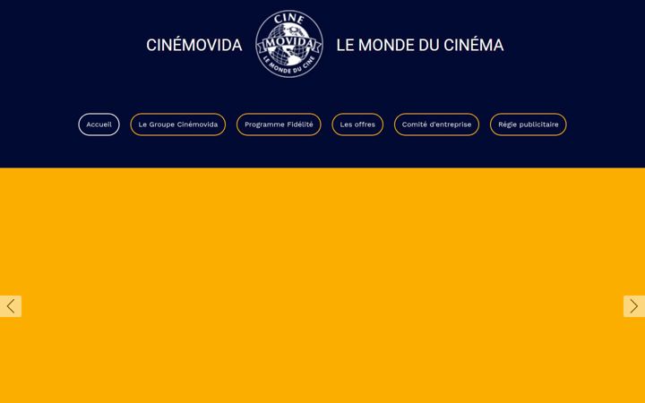Screenshot of cine-movida.com