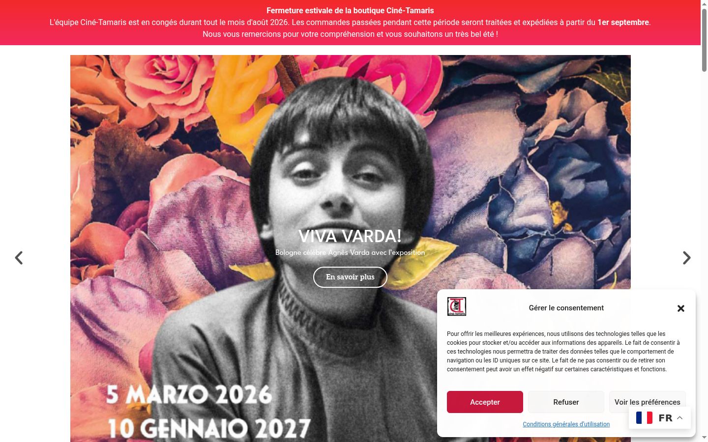 Captură de ecran a bannerului de consimțământ afișat înainte de orice interacțiune