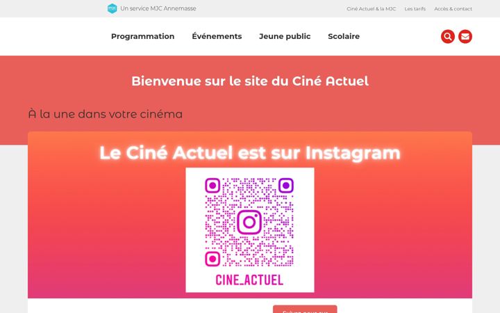 Ekrano kopija cineactuel.fr
