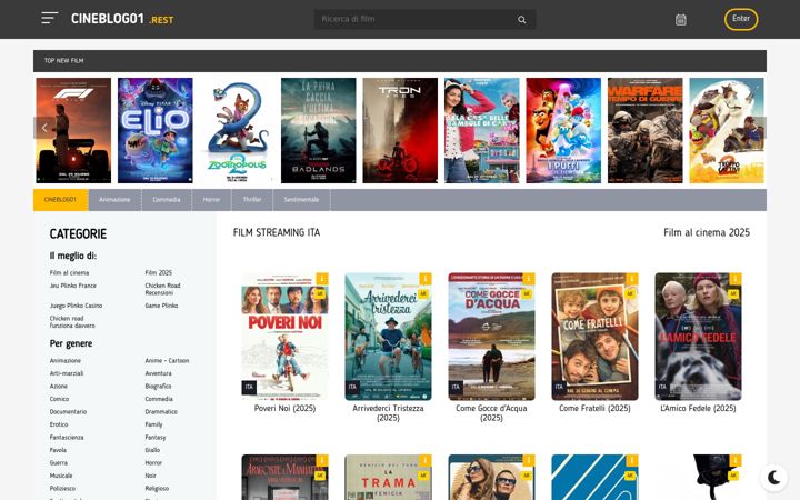 Screenshot of cineblog01.rest