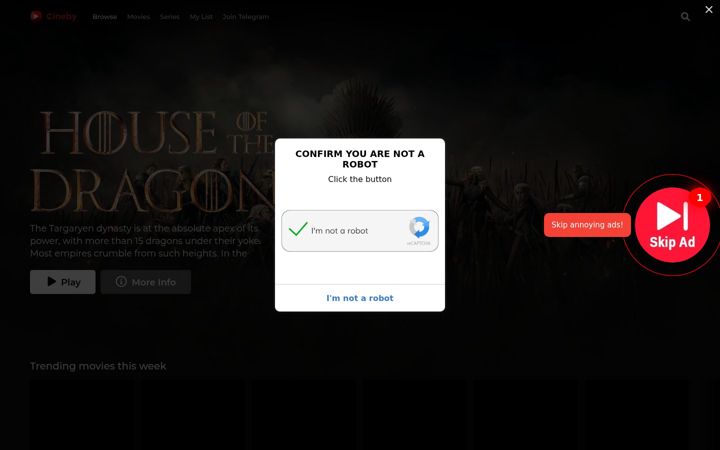 Screenshot of cineby.cc