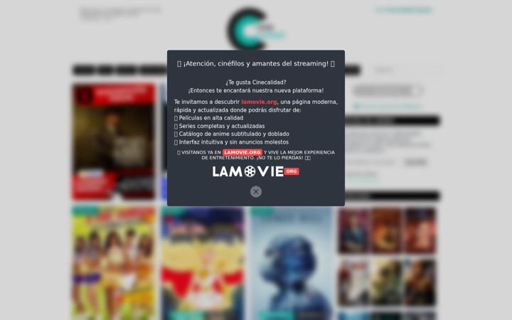 Screenshot of cinecalidad.ec