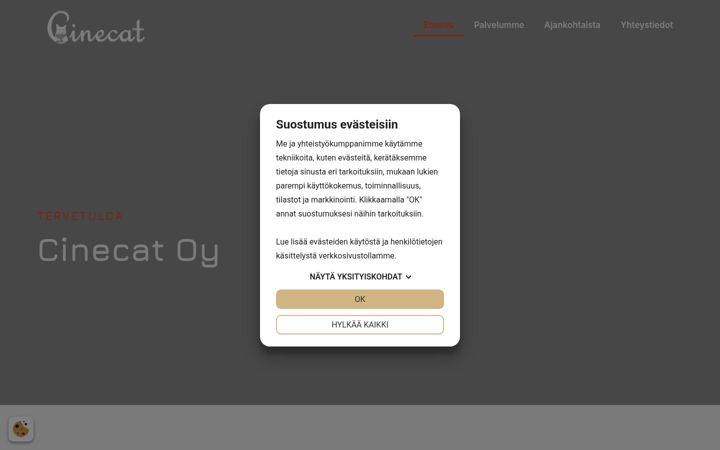 Screenshot di cinecat.fi