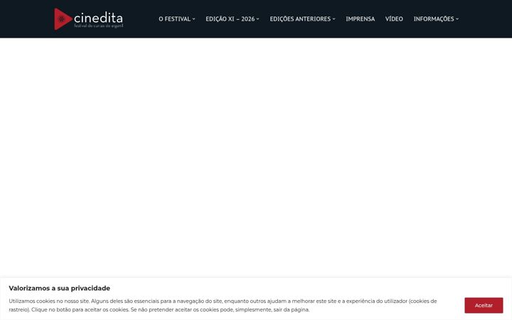 Snimka zaslona za cinedita.pt