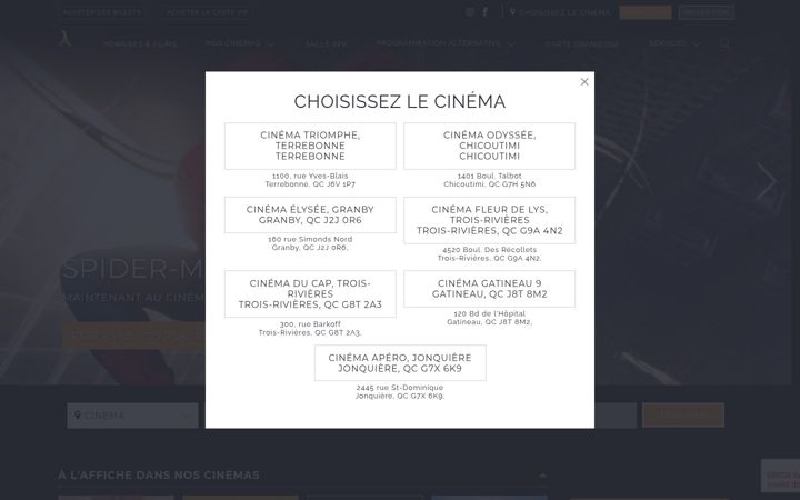 Screenshot of cineentreprise.com