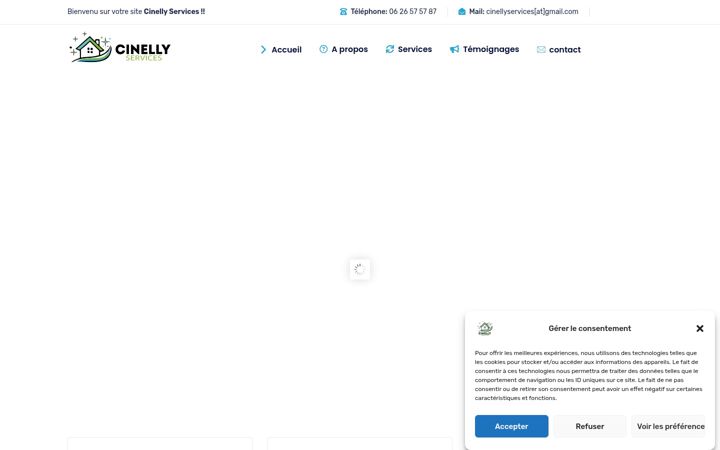 Zrzut ekranu cinellyservices.fr
