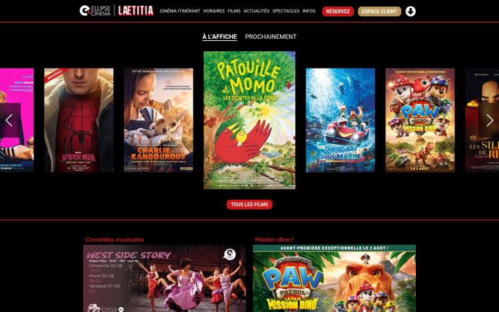 Zrzut ekranu cinema-ajaccio.fr