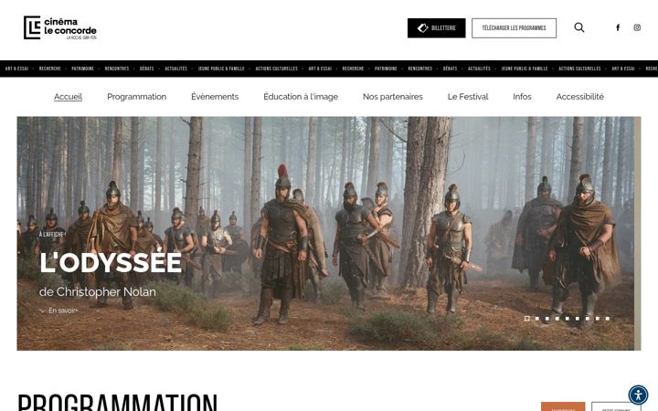 Screenshot of cinema-concorde.com