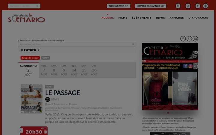 Zrzut ekranu cinema-lescenario.fr