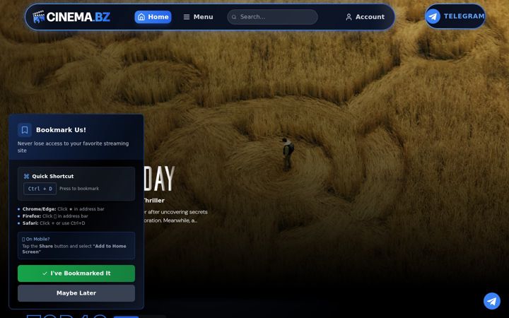 Screenshot of cinema.bz