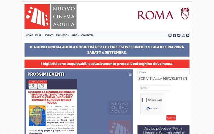 Zrzut ekranu cinemaaquila.it