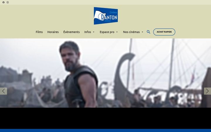 Snímek obrazovky cinemadanton-gueugnon.fr