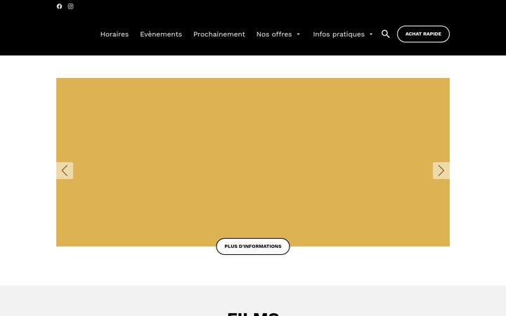 Snímek obrazovky cinemadelagare.fr
