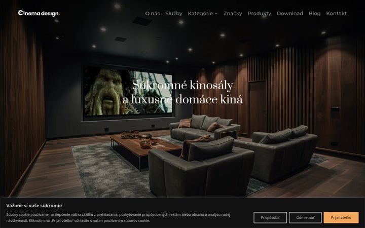 Screenshot ta' cinemadesign.eu