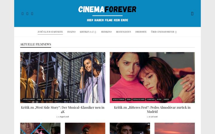 Ekrano kopija cinemaforever.net