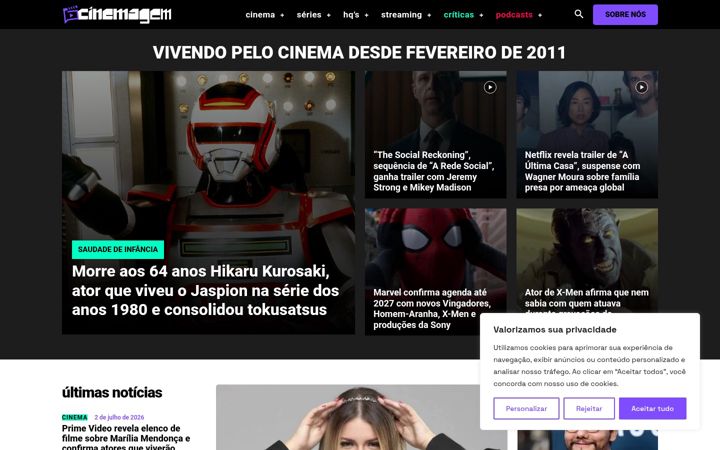 Screenshot di cinemagem.com.br