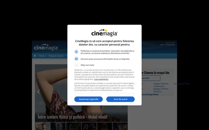 Posnetek zaslona cinemagia.ro