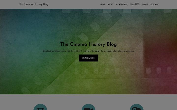 Screenshot of cinemahistory.co.uk