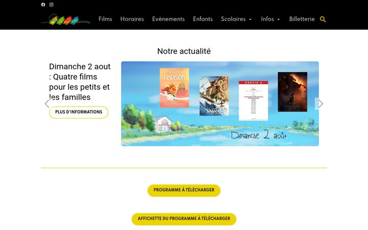 Skjermbilde av cinemalariviere.org