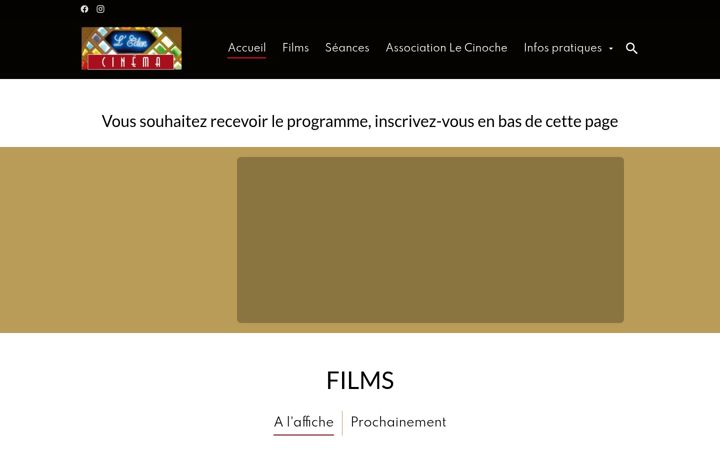 Snímek obrazovky cinemaleden.fr
