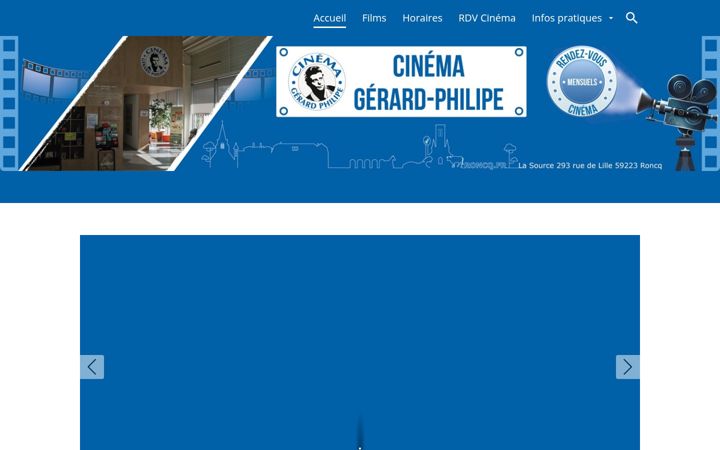 Zrzut ekranu cinemaroncq.fr