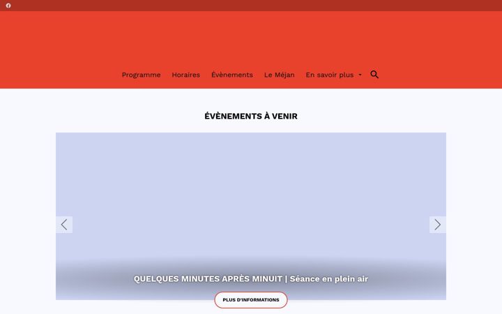 Zrzut ekranu cinemas-actes-sud.fr