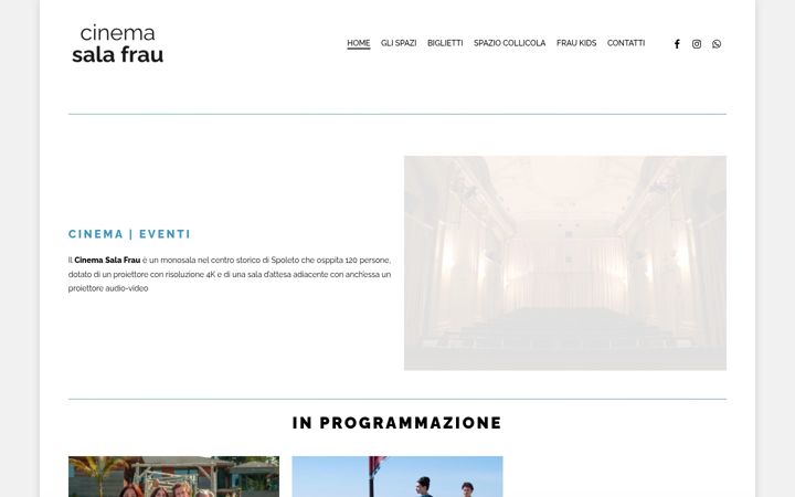 Screenshot of cinemasalafrau.it