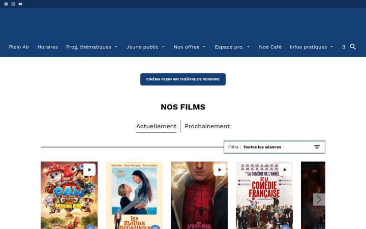 Zrzut ekranu cinemasdulavandou.fr