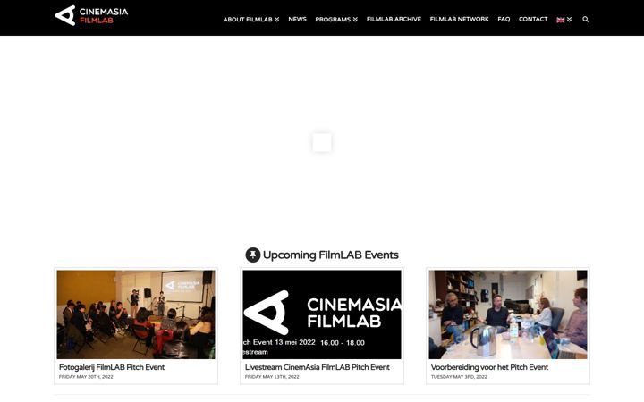 Ekraanipilt saidist cinemasiafilmlab.nl