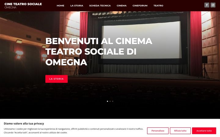 Ekrano kopija cinemasocialeomegna.it