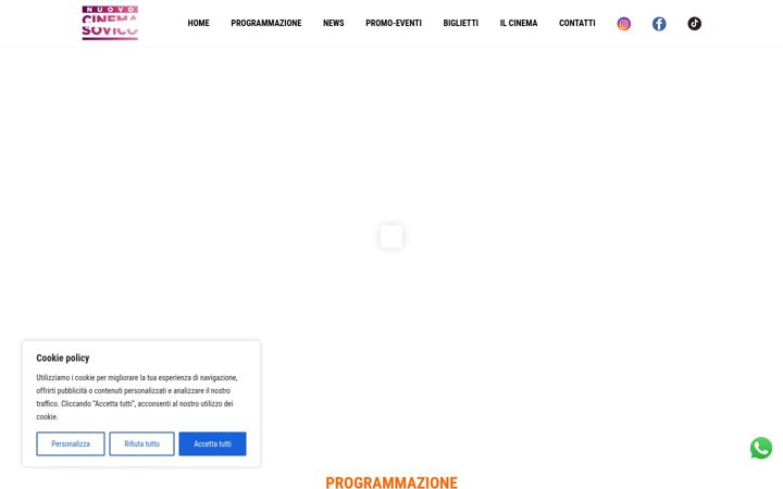 Screenshot of cinemasovico.it
