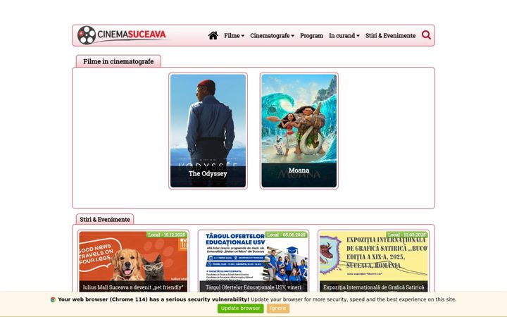 Screenshot di cinemasuceava.ro