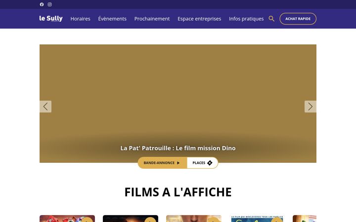 Zrzut ekranu cinemasully.fr